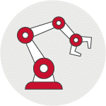 Robot arm icon